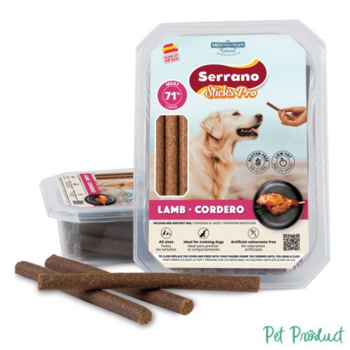 Serrano Sticks Pro Lamb – Friandises chien agneau 70 % viande sans gluten