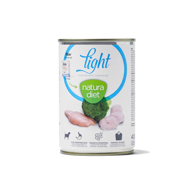 12x400g Boite Chien Natura Diet Light (anciennement Mhims)