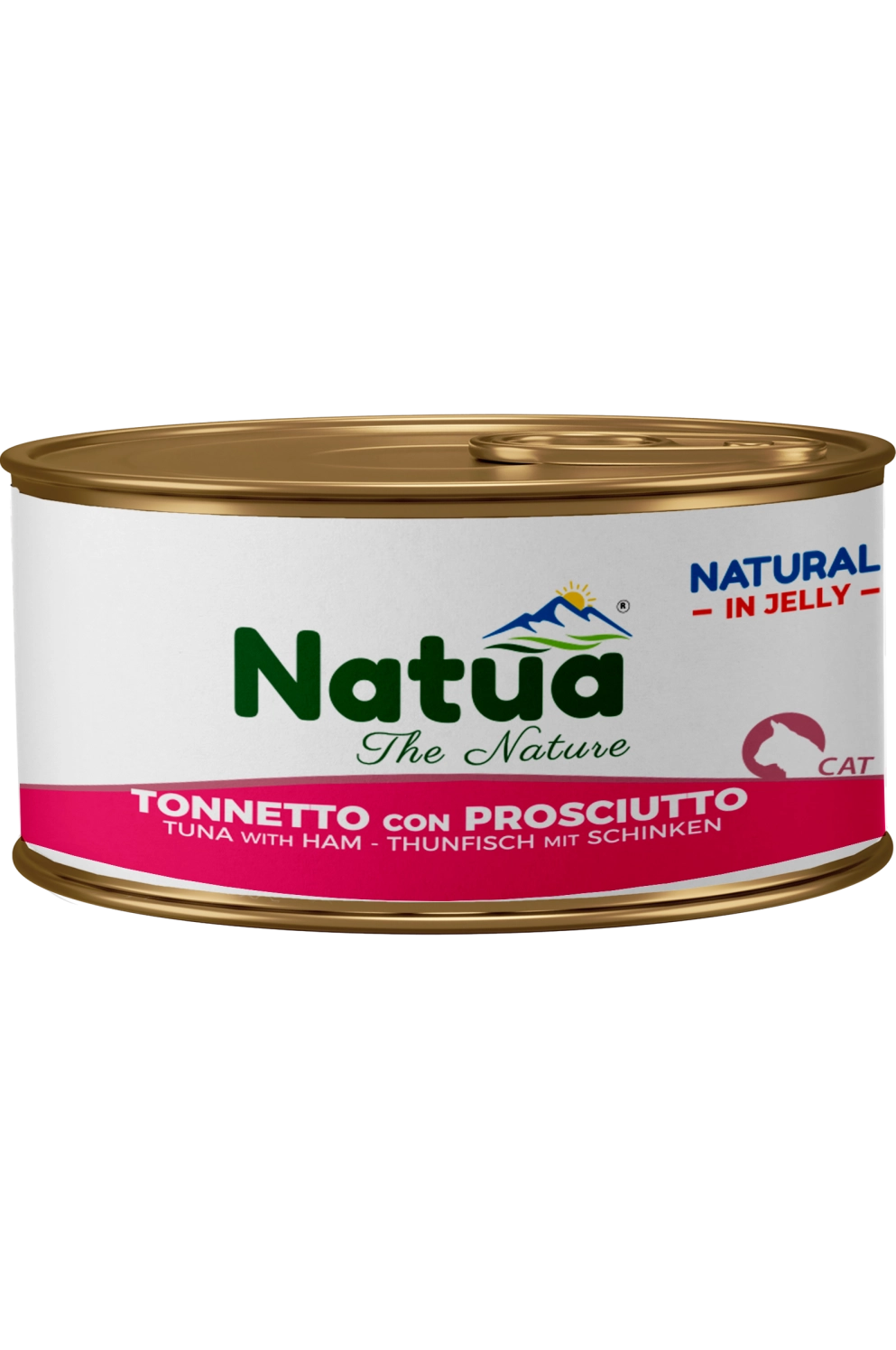 0007 Natua Natural in jelly cat Thon avec Jambon 85g) Cat Jelly Cans Tuna with Ham