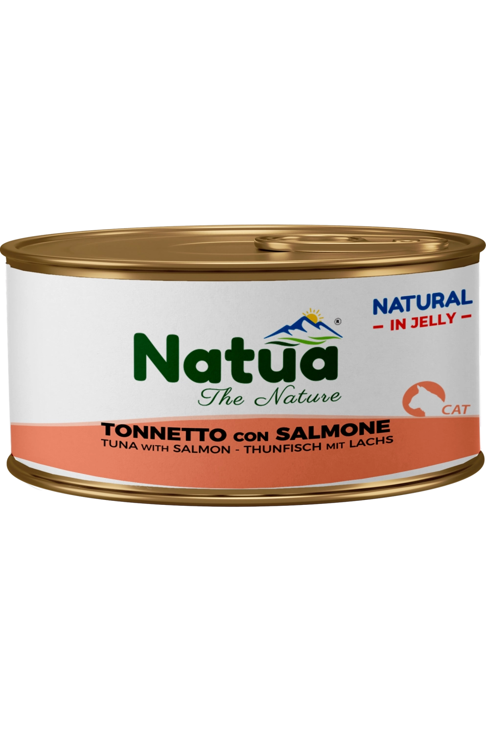 0017 Natua Natural in jelly cat (Thon et Saumon 85g) Cat Jelly Cans Tuna with Salmon