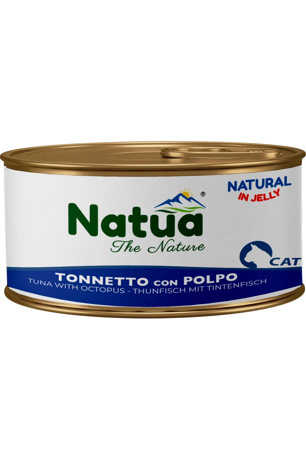 0018 Natua Natural in jelly cat (Thon et Poulpe 85g) Cat Jelly Cans Tuna with Octopus