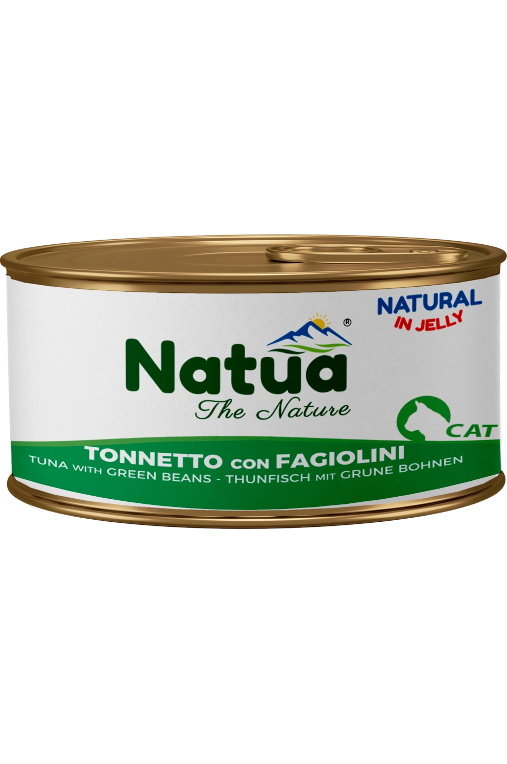 0202 Natua Natural in jelly cat (Thon aux Haricots verts 85g) Cat Jelly Cans Tuna with Green Beans