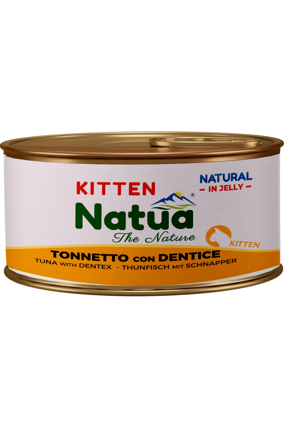 0250 Natua Natural in jelly cat (Chaton Thon avec Vivaneau 85g) Cat Jelly Cans Kitten Tuna with Dentex