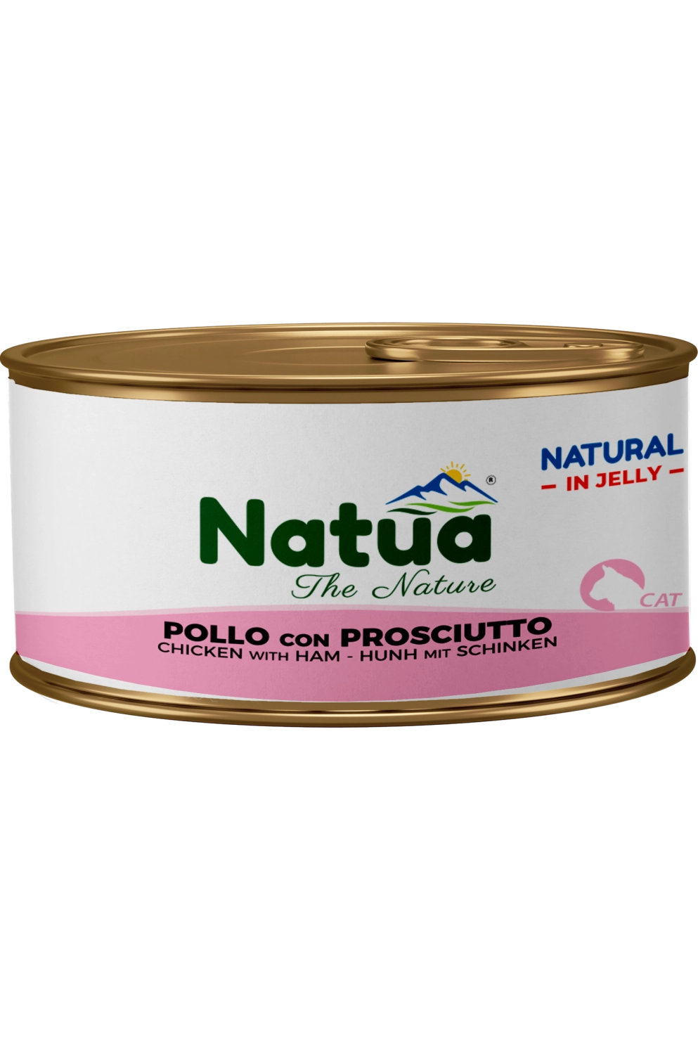 0301 Natua Natural in jelly cat (Poulet avec Jambon 85g) Cat Jelly Cans Chicken with Ham