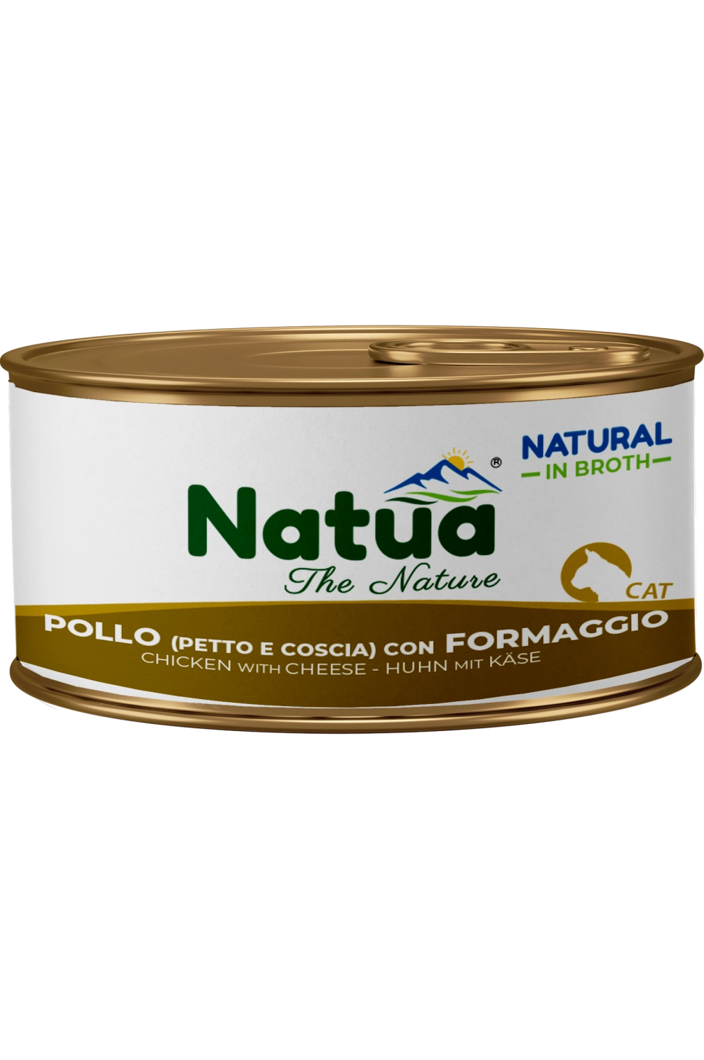 0453 Natua Natural in Broth cat (Poulet et Fromage 85g (Poitrine et Cuisse)) Cat Broth Cans chicken with Cheese (breast thigh)