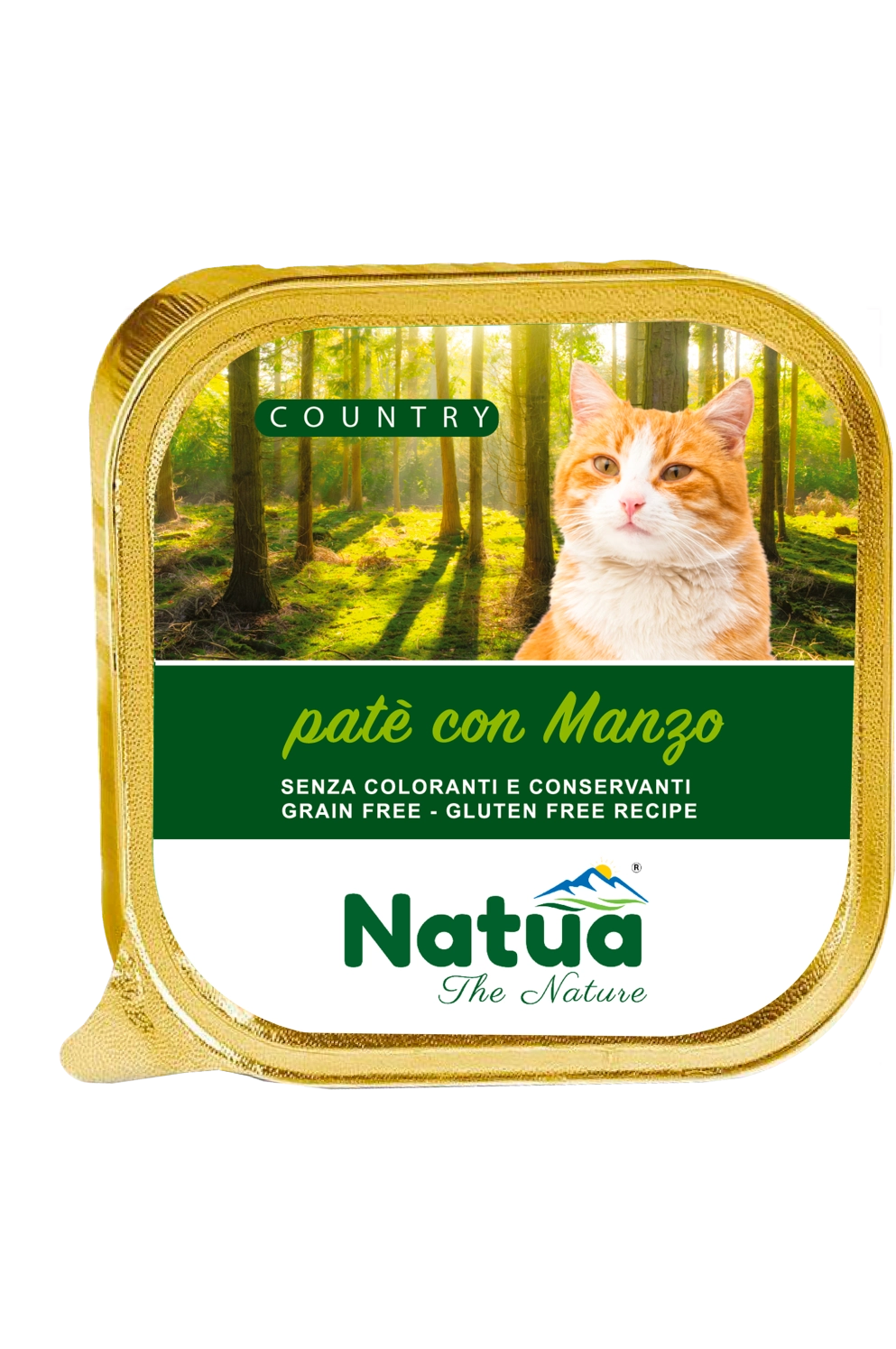 5000 Natua Country cat (Boeuf 100g) Cat Alu Tray Beef