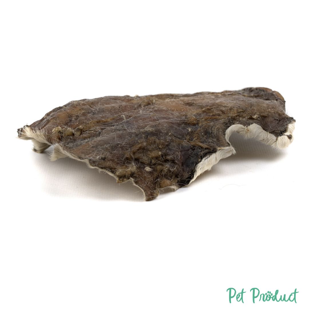 Kauartikel Friandise pour Chien Plaque de cuir de bovin avec fourrure (Rinder Hautplatten rkopfpl)