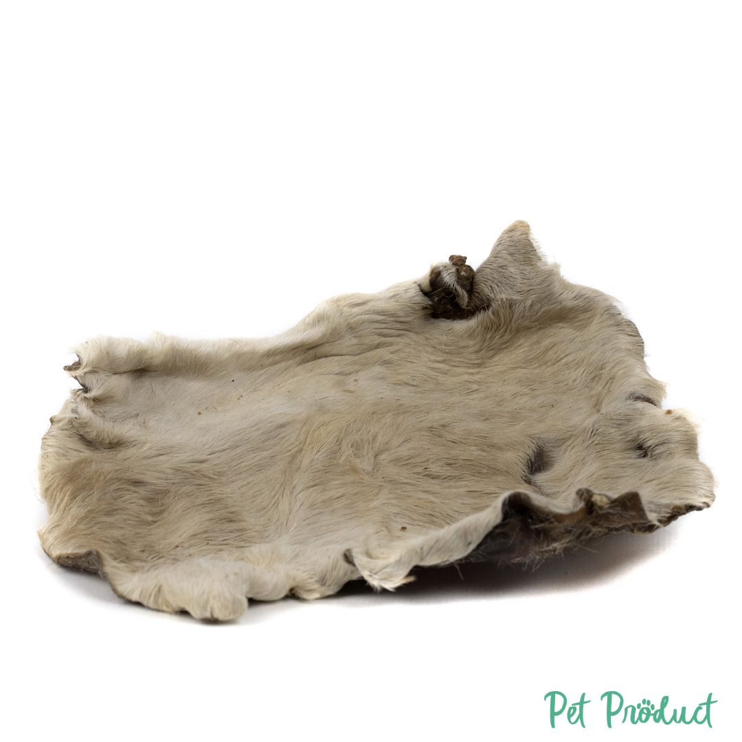 Kauartikel Friandise pour Chien Plaque de cuir de bovin avec fourrure (Rinder Hautplatten rkopfpl) – Image 2
